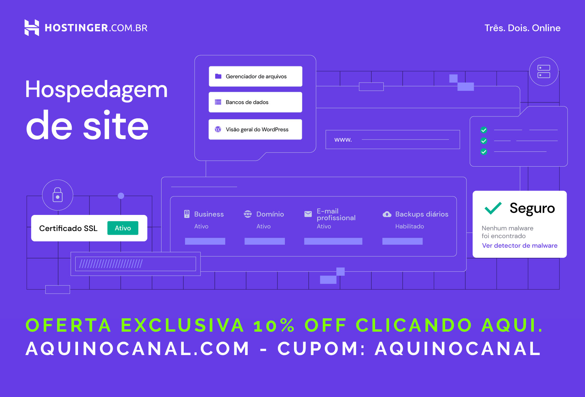 Banner Hostinger Hospedagem